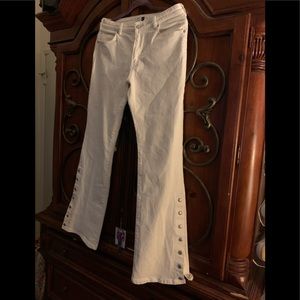 Bebe boot cut snap bottom jeans